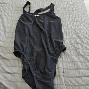 Nike Black One-Piece Swimsuit Sz 14 Nwt